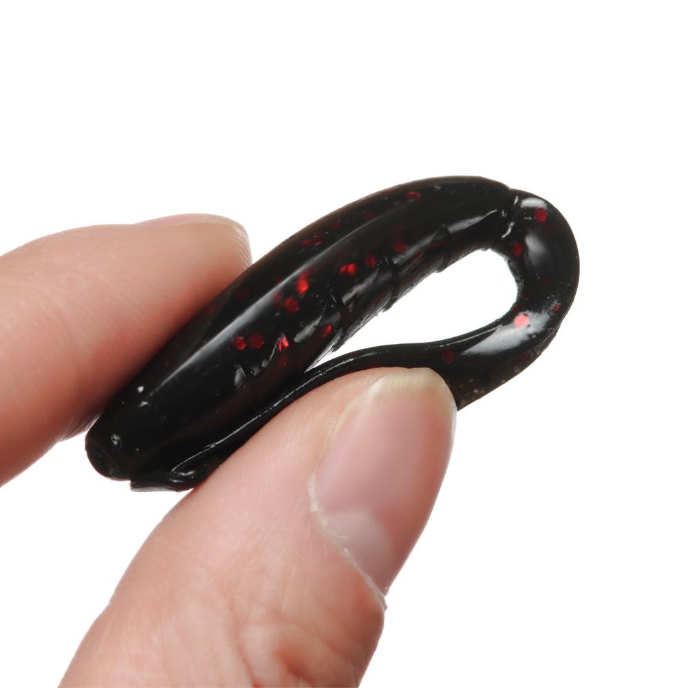 Set 10 Mồi Câu Cá Giả Bằng Cao Su Mềm Kích Thước 8cm 3.4g