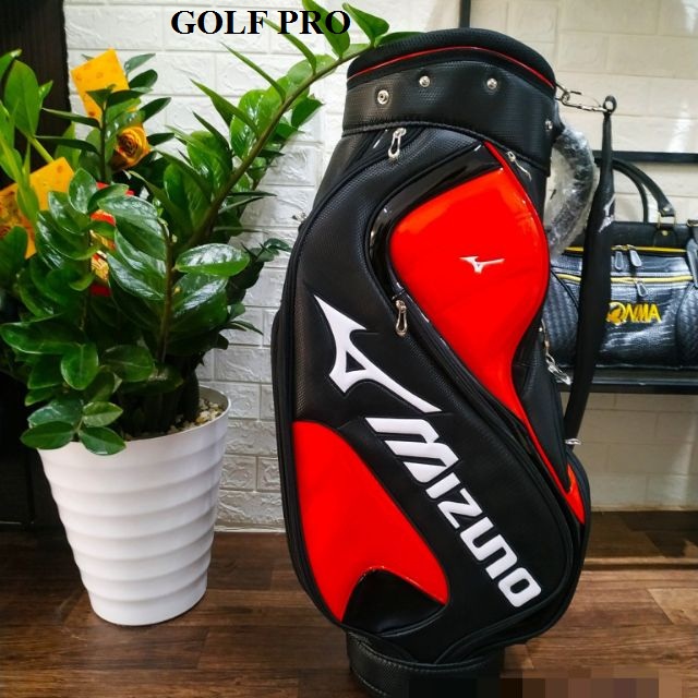 Túi đựng gậy chơi golf Mizuno túi chơi golf da PU 14 - 16 gậy chống nước chống bụi TM026