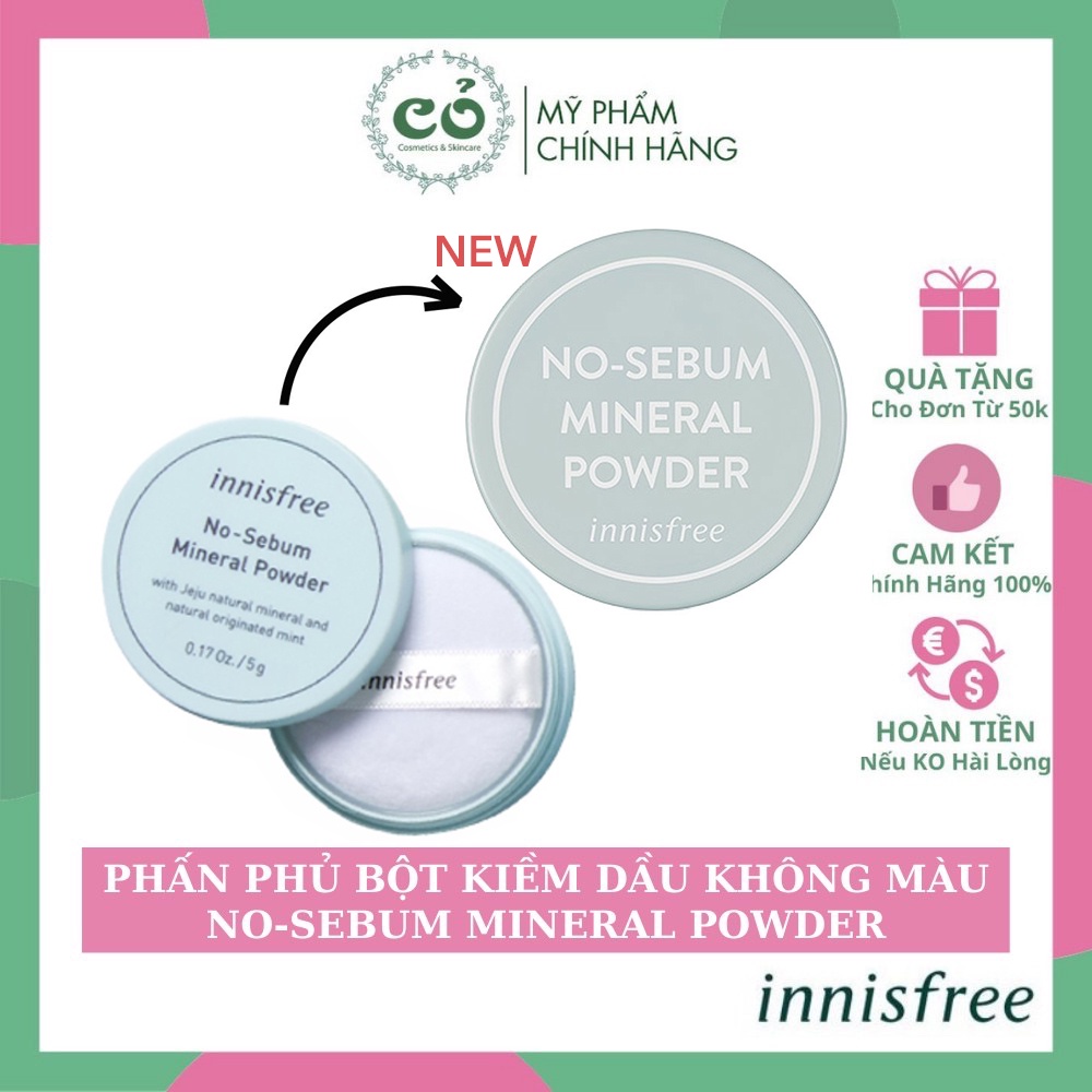 Phấn phủ kiềm dầu Innisfree No Sebum