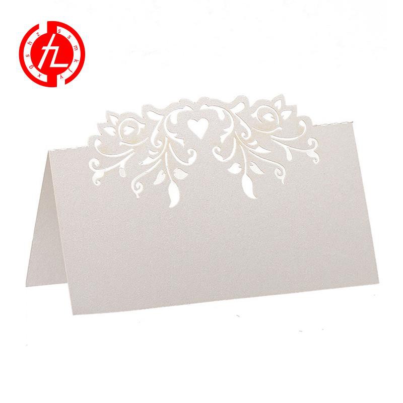 【In stock】 60pcs Lace Wedding Name Place Cards & White Lace Pattern Cardstock H3VN