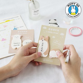 [STICKY NOTE] Bộ 40 giấy Note/ ghi chú A CHUBBY ANIMAL
