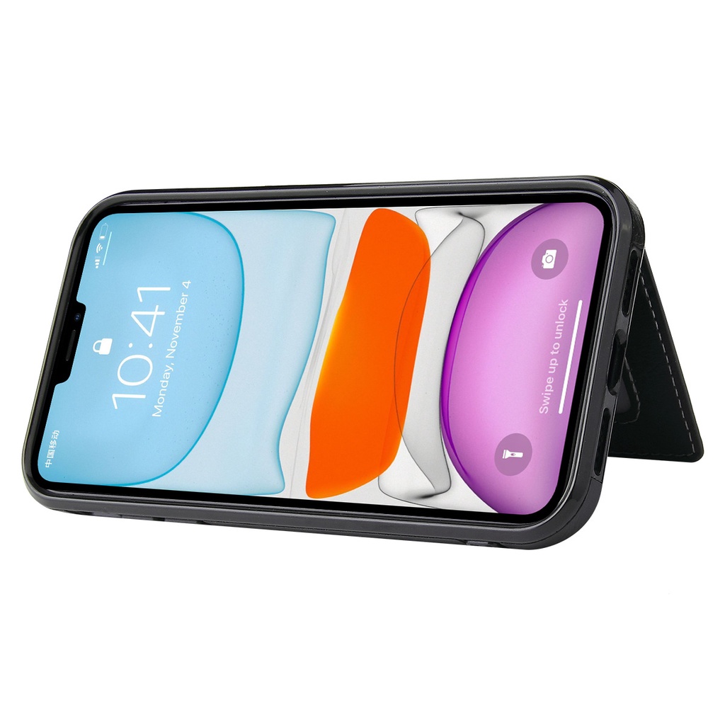 Ốp Lưng Da Ví iPhone 7/8/Plus/X/Xs/Xs Max/11/12/13/Pro/Pro Max/Mini Cao Cấp - OP06