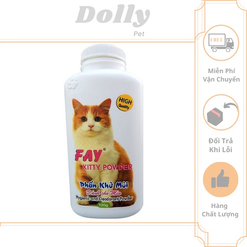 Phấn Thơm Khử Mùi Cho Mèo Fay Kitty Powder - 120g