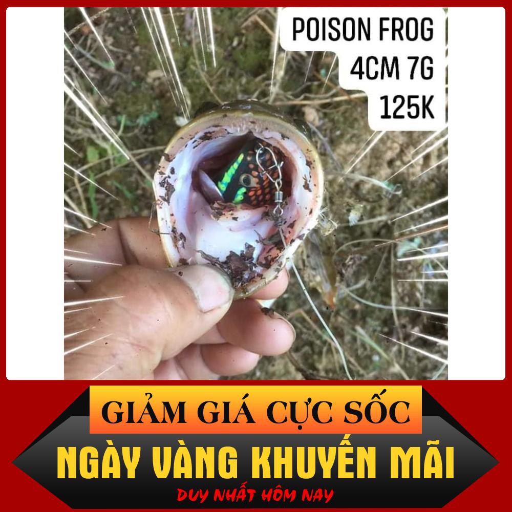 [Siêu Sốc] Poison Frog mồi nhai mềm cao su câu lure cá lóc bằng mồi giả Thái Lan