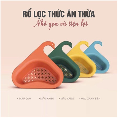 Rổ Nhựa Gắn Bồn Rửa Hình Thiên Nga, Khay Lọc Rác Bồn Rửa Chén Tiện Dụng 88302 Shop Kho Tổng Vp88