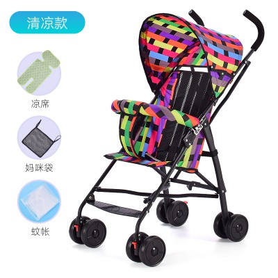 Xe đẩy siêu nhẹ xách tay xe đẩy em bé gấp đơn giản xe đẩy mini kid xe đẩy em bé 1 2 3 4 5 tuổi