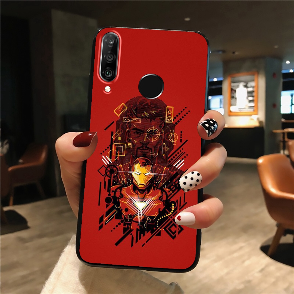 Ốp điện thoại mềm hình Người Sắt anh hùng Marvel cho Huawei Nova Mate 10 20 2 2i 3 3i 4 Lite Pro