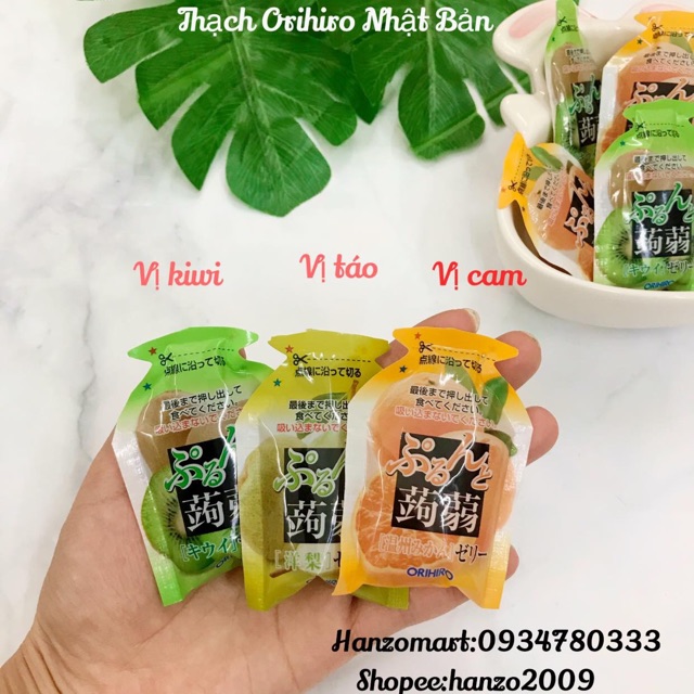 Thạch trái cây Orihiro Nhật Bản (1 túi)