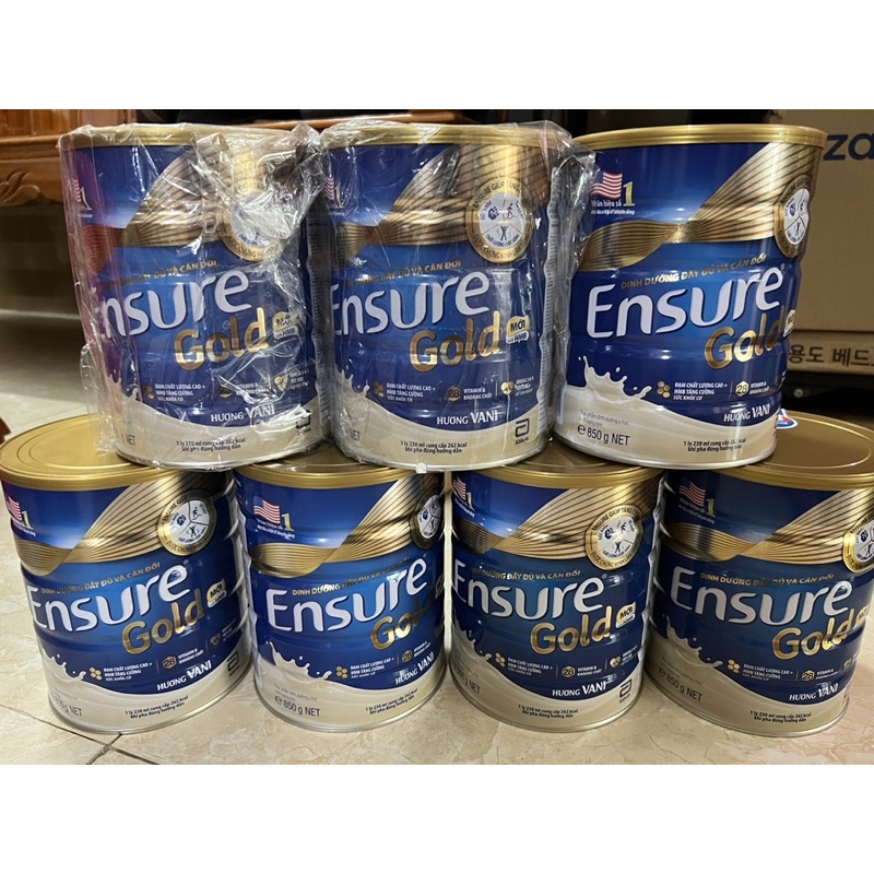 Sữa Bột Ensure Gold HMB 850g - Hương Vani - Date Mới Nhất