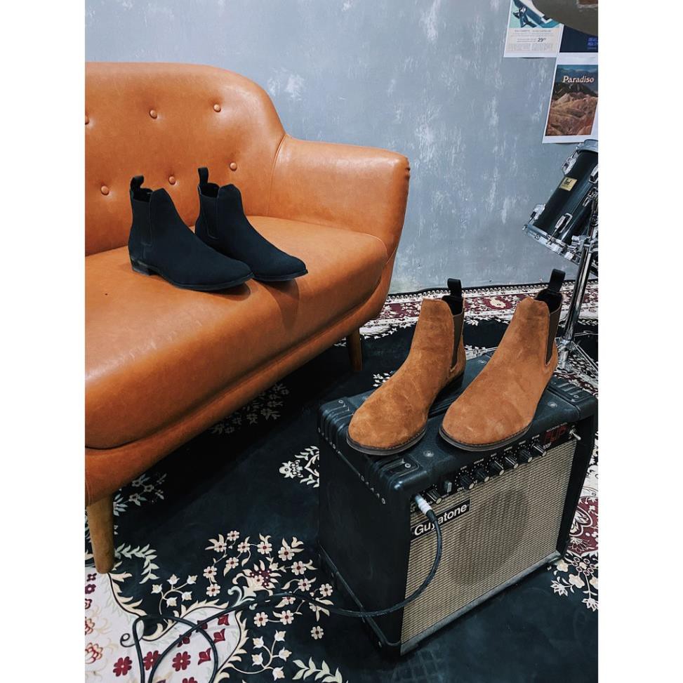 Giày boot da nam MIKENCO Black Suede Chelsea Uy Tín 2020 . A12 : ₛ 1212 / | BigBuy360 - bigbuy360.vn