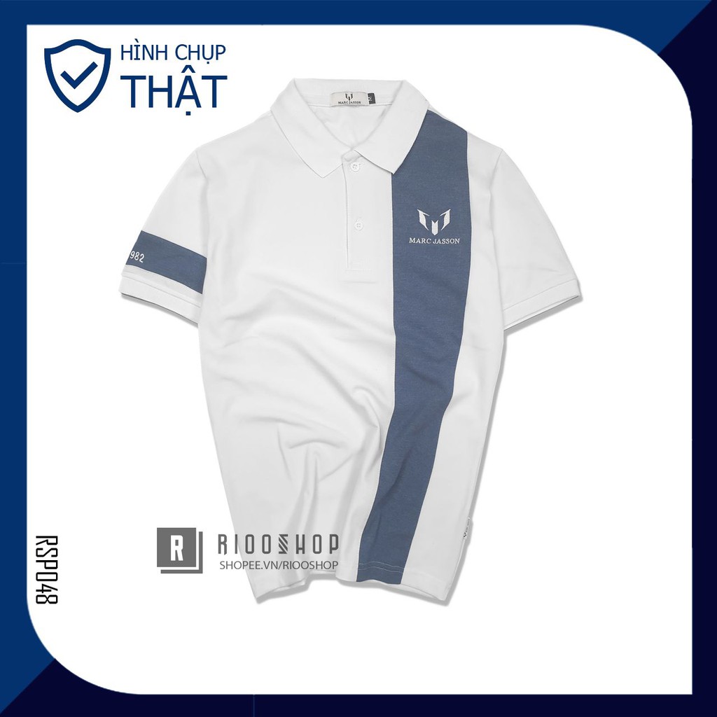 Áo polo nam, áo thun nam có cổ polo đẹp tay ngắn form rộng xịn Marc 1982 có big size, size xxl RSP048AV Riooshop | BigBuy360 - bigbuy360.vn