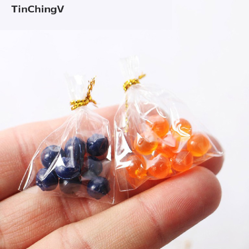 [TinChingV] Túi Đựng Thức Ăn Mini Bằng Nhựa Resin Trang Trí Nhà Búp Bê