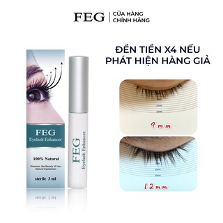 Dưỡng mi xanh FEG Eyelash Enhancer_Dưỡng Mi Dài Cong Vút-FEG dưỡng mi dài hàng đầu thế giới