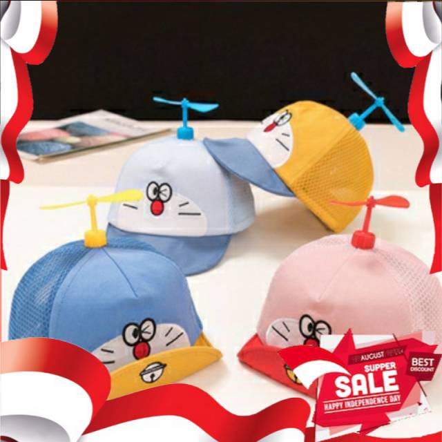 (1kg = 20 Nón) Bóng Chày / Nón / Khăn Choàng Hình Doraemon Siêu Dễ Thương