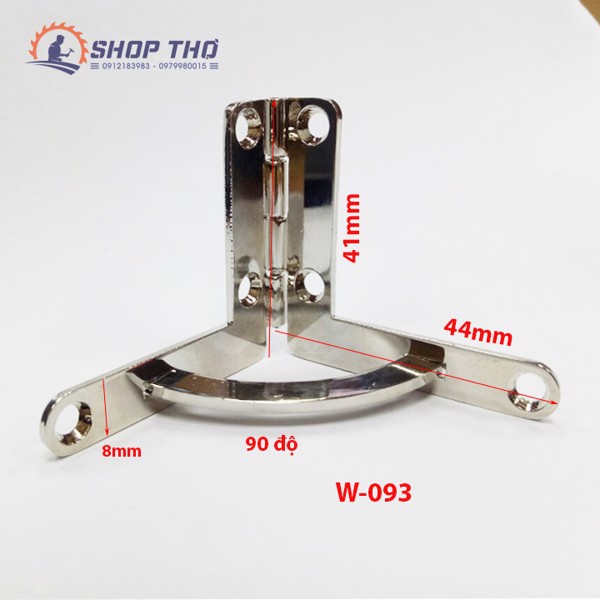 Bản lề chữ thất màu vàng màu đồng lắp hộp gỗ nhiều size