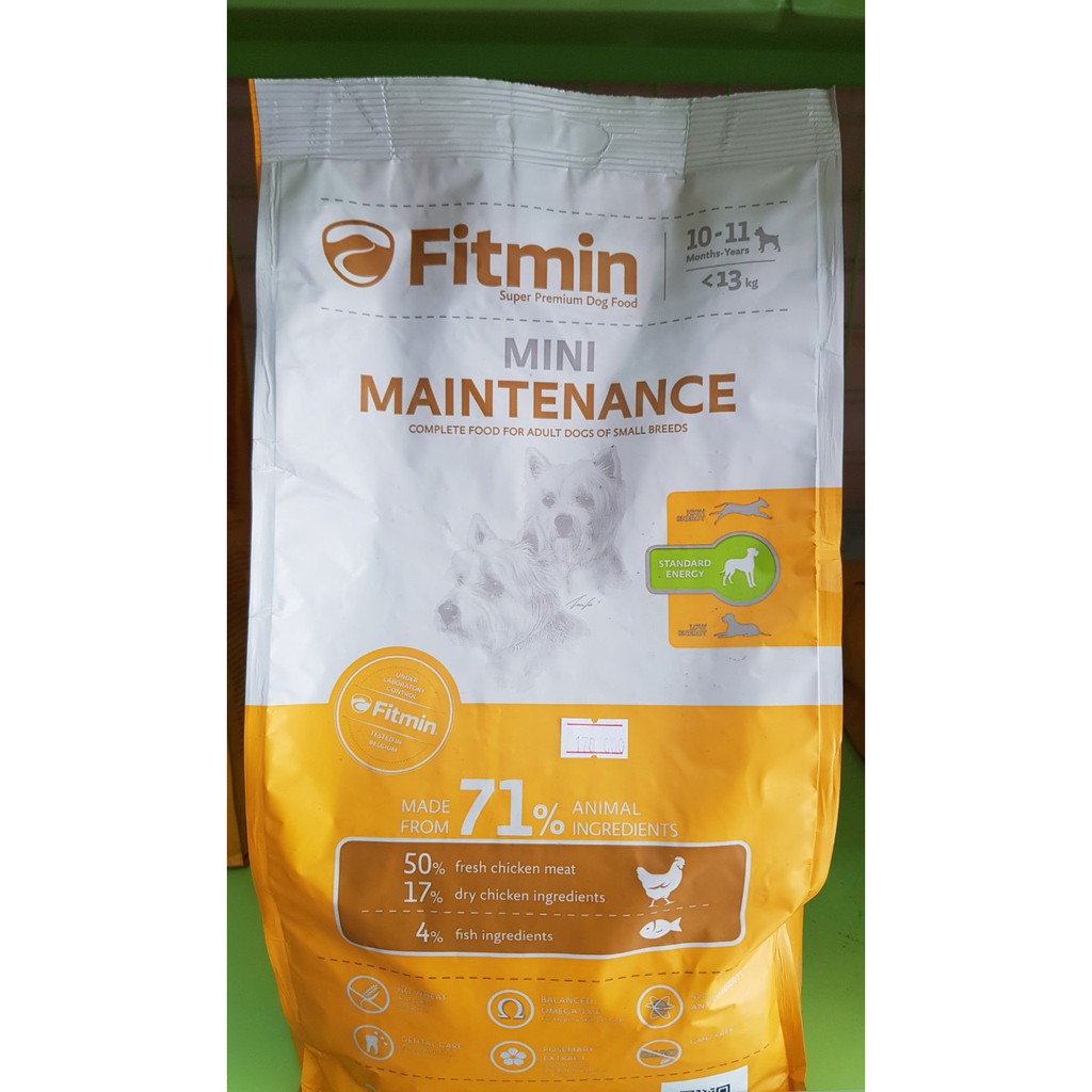 Hạt thịt tươi fitmin Mini Maintenance chống chảy nước mắt viêm da gói 1.5Kg