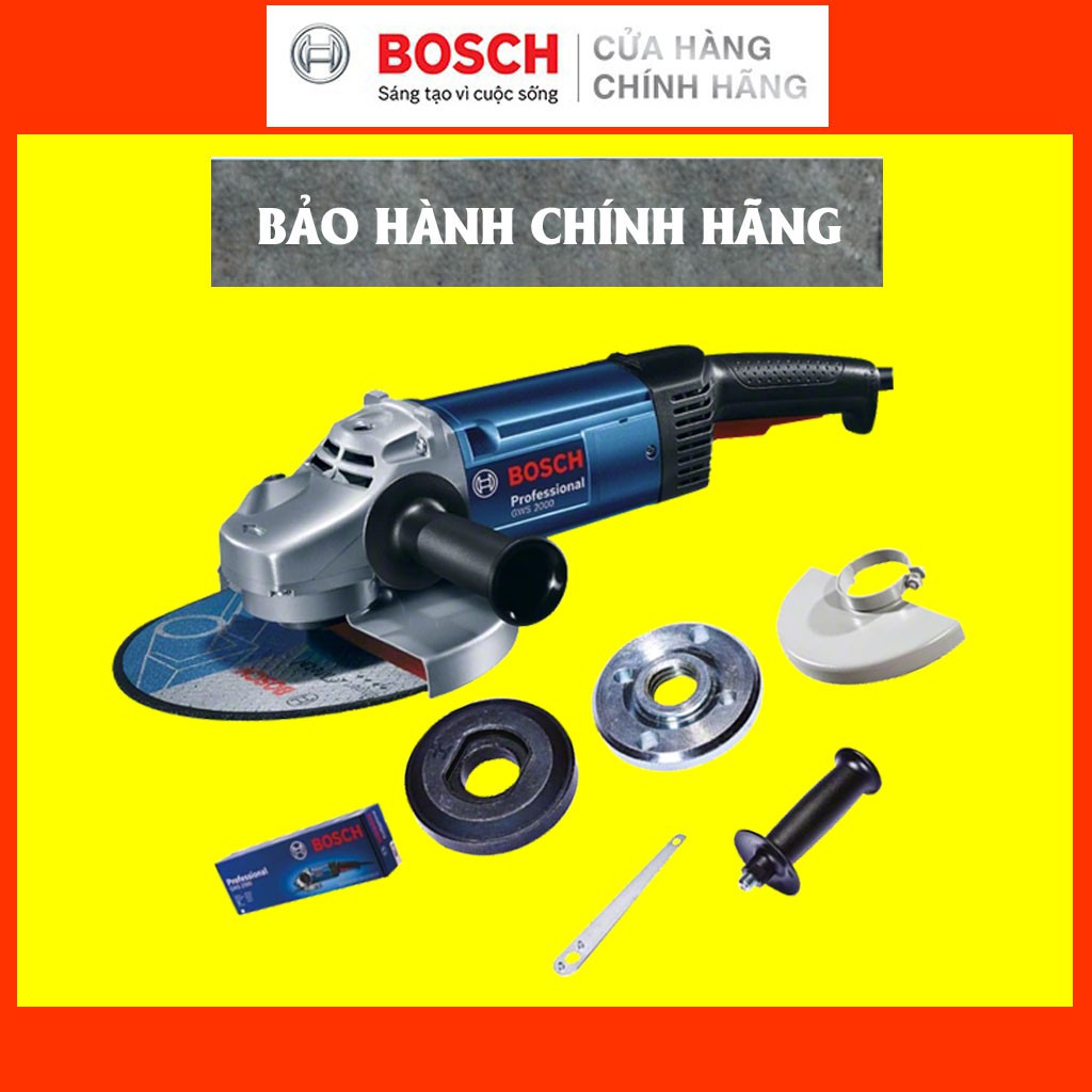 [CHÍNH HÃNG] Máy Mài Góc Bosch GWS 2000-230, Giá Rẻ, Tuổi Thọ Cao, Bảo Hành Dài Hạn