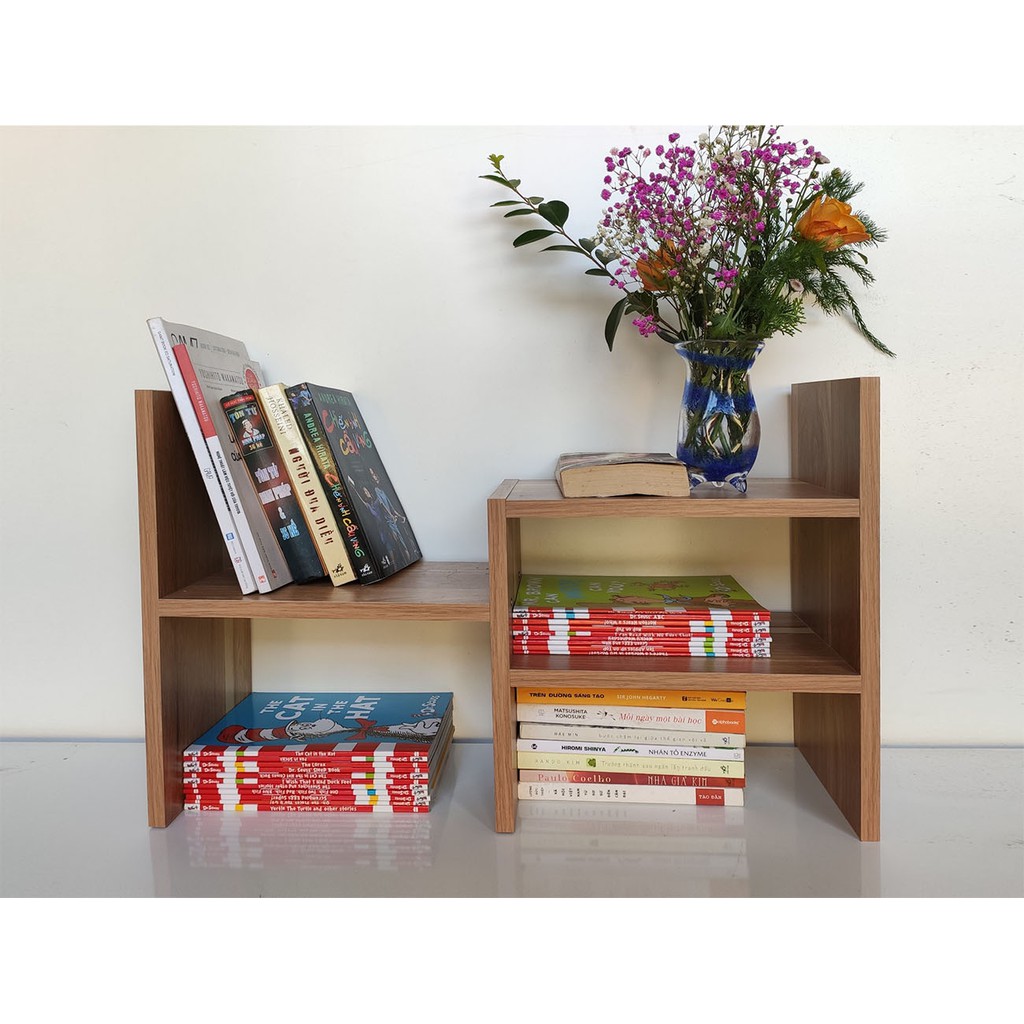 ⛔MIỄN PHÍ VẬN CHUYỂN⛔Kệ Sách Để Bàn 2 Tầng Lắp Ghép Gỗ MDF Nhập Khẩu | BigBuy360 - bigbuy360.vn
