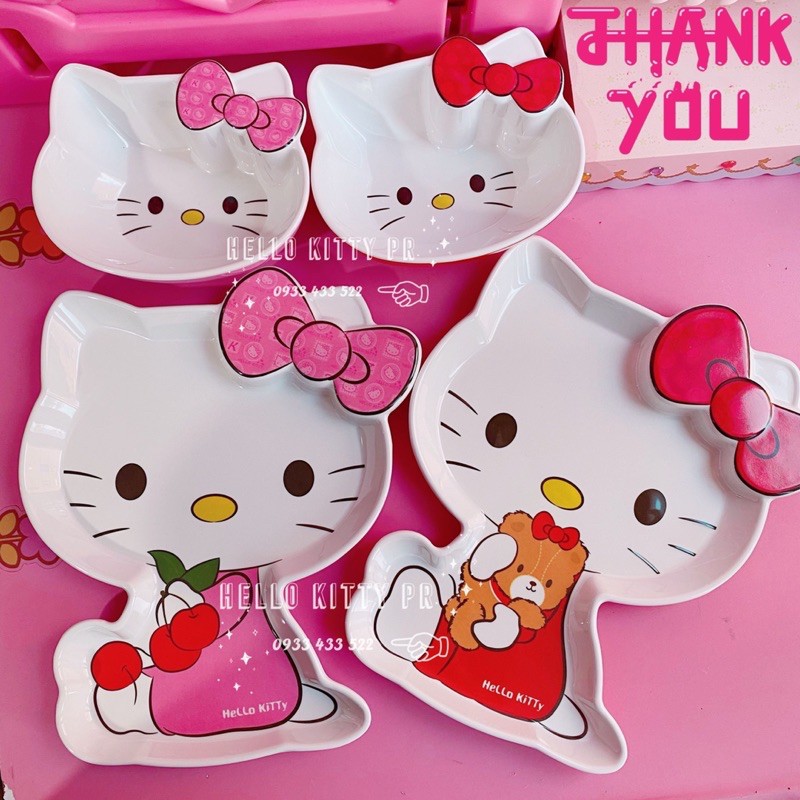 Chén dĩa 3D mẫu mới Hello Kitty