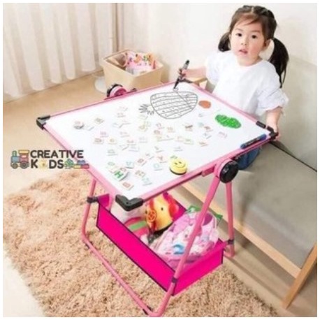 FREESHIP-BẢNG HỌC EDU XOAY 2 MẶT VIẾT BÚT + PHẤN CHO BÉ LOẠI TO HÀNG LOẠI 1, BẢNG HỌC CHO BÉ XOAY 360 CÓ KHAY ĐỰNG DỤNG