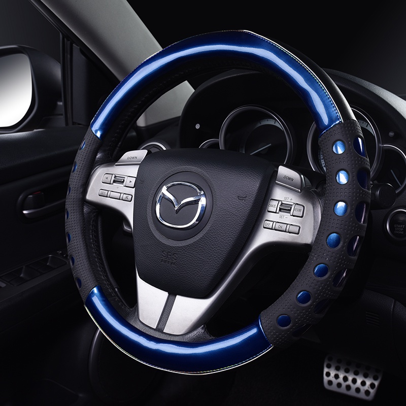 Bao Da pu Bọc Vô Lăng Xe Hơi Mazda 2 3 6 Axela Atenza Demio CX-3 CX-4 CX-5 CX5 CX 5 CX-7 CX-9