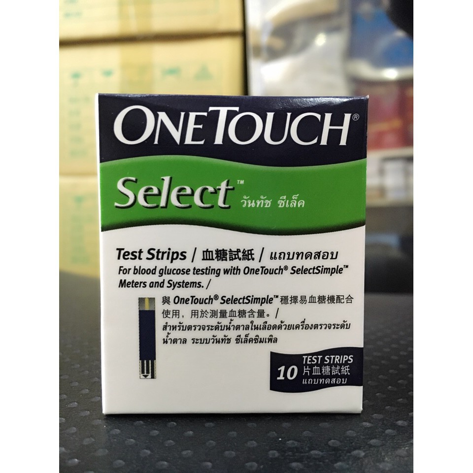 Que thử của máy đo đường huyết OneTouch Select Simple (10 que) Y TẾ NGUYỆT ANH