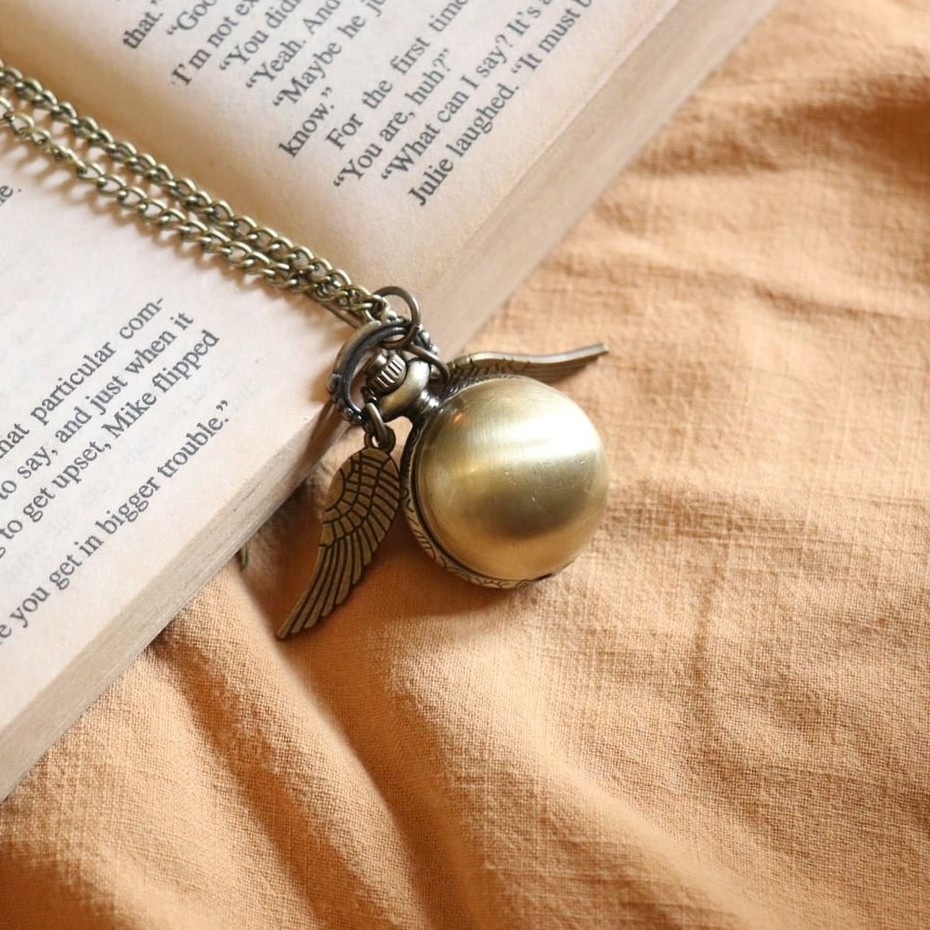 Dây chuyền đồng hồ Snitch Harry Potter cosplay nhân vật quà tặng dễ thương