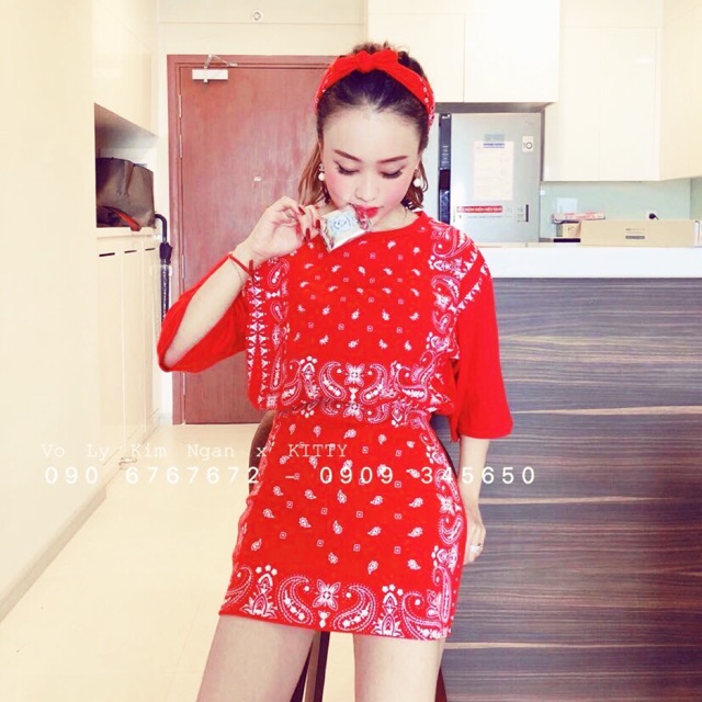 Đầm in hoạ tiết ThaiLand