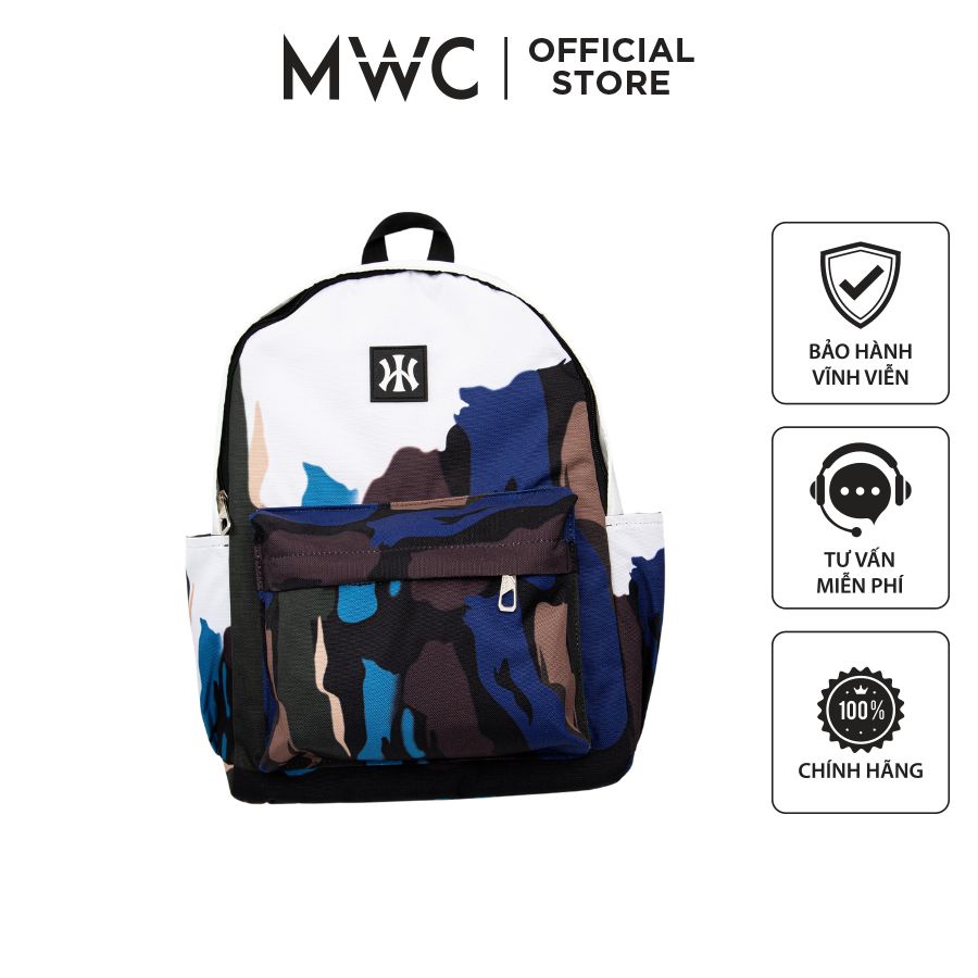 Balo Vải Thời Trang MWC Nam Nữ Đi Học Đi Làm Chống Nước Siêu Tiện Lợi BALO- 1133