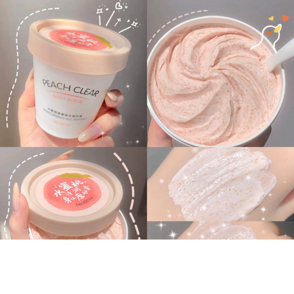 Tẩy Tế Bào Chết Da Body Đào Cao Cấp Peach Clear - Hanayuki Beauty