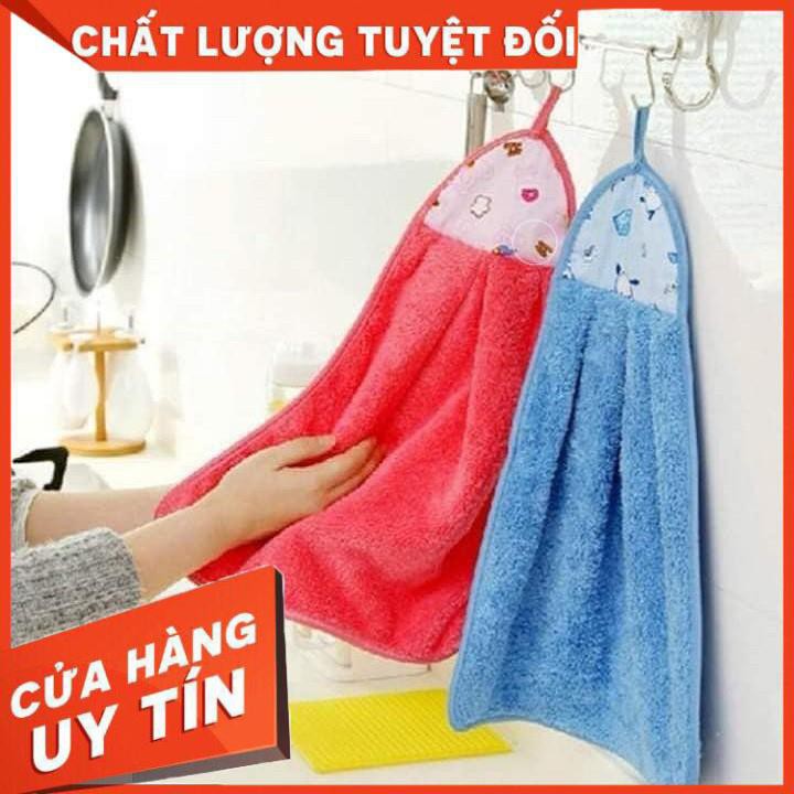 Khăn lau tay nhà bếp siêu thấm có móc treo