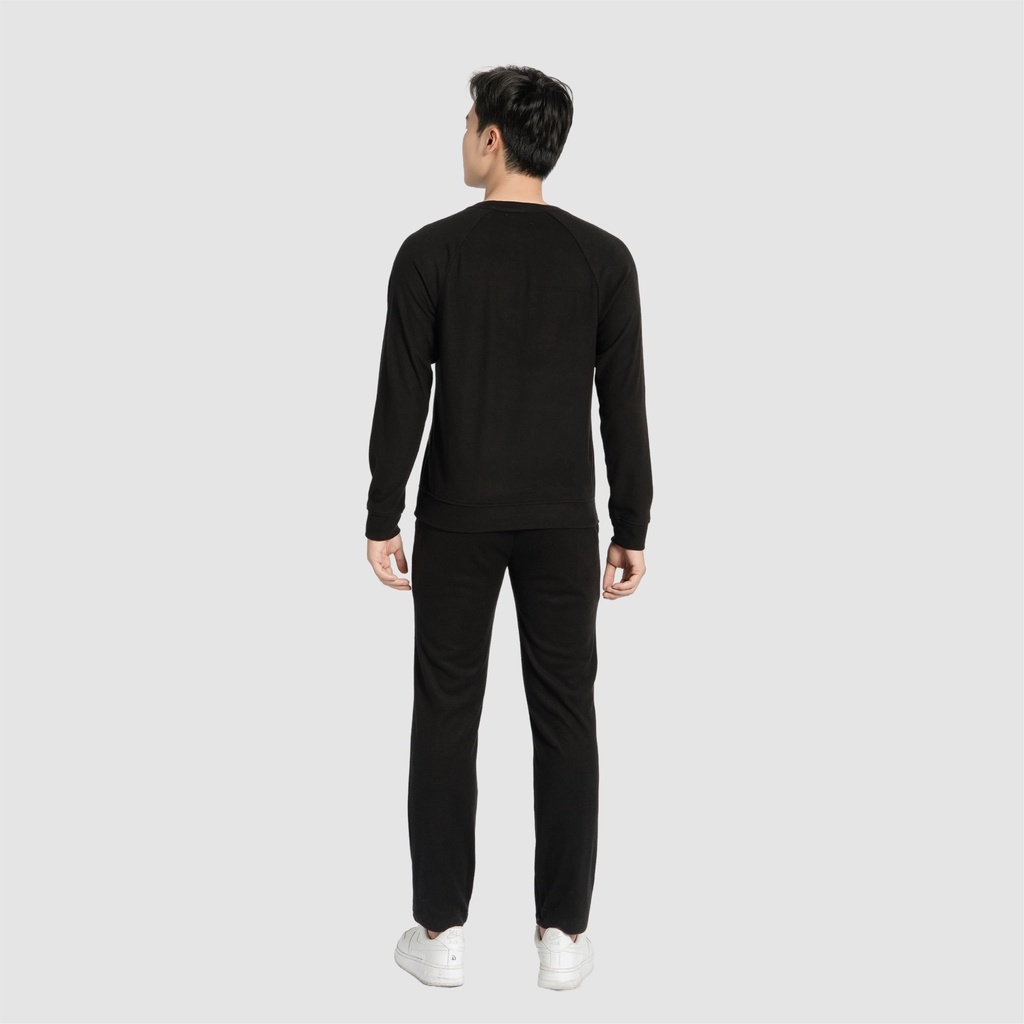 Áo nỉ nam dài tay CIZA lót bông cao cấp dáng thể thao size S M L XL màu đen, xám, xanh ATDS02