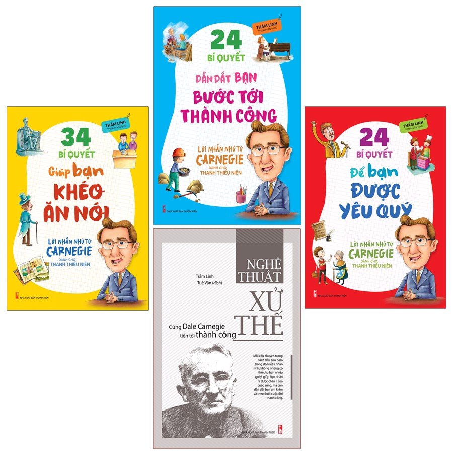 Sách: Combo 4 Cuốn: Lời Nhắn Nhủ Từ Bậc Thầy Giao Tiếp Dale Carnegie (TB)