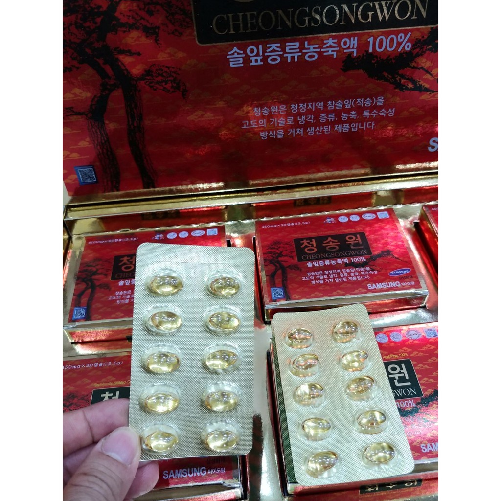 [HÀNG MỚI VỀ] Tinh Dầu Thông Đỏ CHEONGSONGWON HÀN QUỐC,Hộp 180 Viên | BigBuy360 - bigbuy360.vn