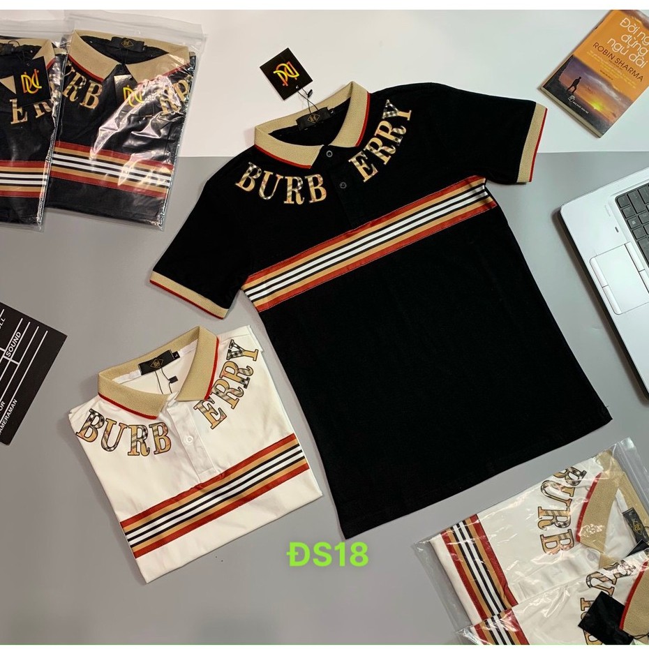 Áo thun cổ trụ thêu logo nổi bật ( Cotton 100% vải dày dặn thoáng mát) DN01 | BigBuy360 - bigbuy360.vn