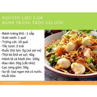 [1 kí gia vị đầy đủ] Sốt bò trộn bánh tráng