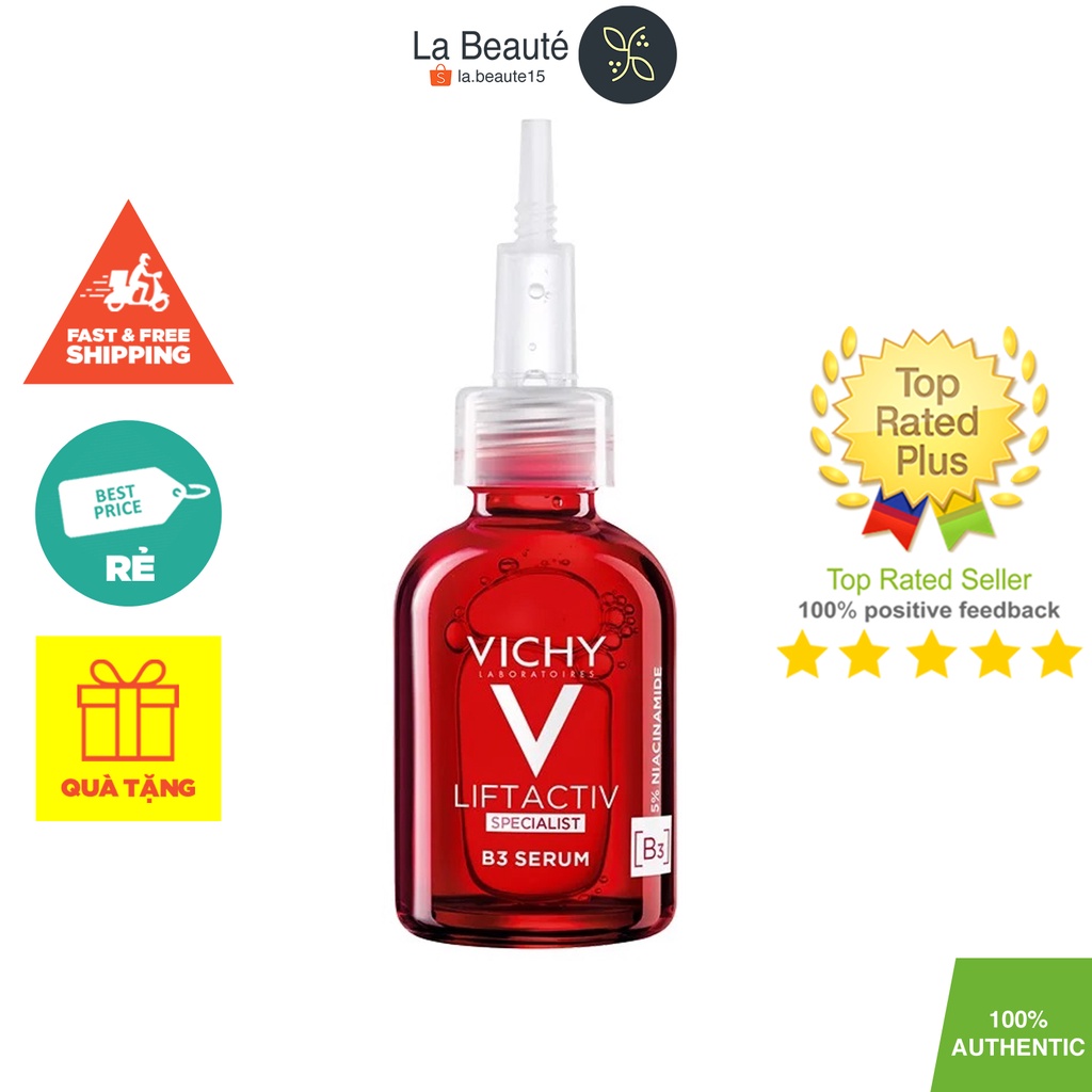 Vichy Liftactiv B3 Dark Spots Serum - Serum Cải Thiện & Ngăn Ngừa Thâm Nám Đốm Nâu Toàn Diện 30ml