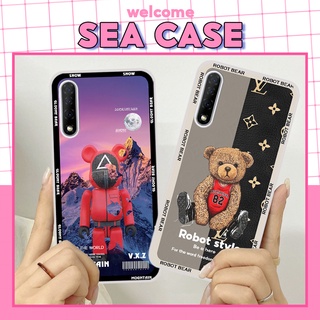 Ốp lưng Vsmart Live phiên bản gấu, bear brick thời trang viền dẻo