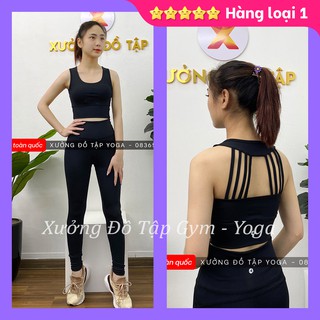 ❤️‍🔥 Ảnh thật 100% ❤️‍🔥 SET BỘ TẬP Yoga, Gym, Aerobic - Bộ tập gym nữ dài màu đen ❤️‍🔥