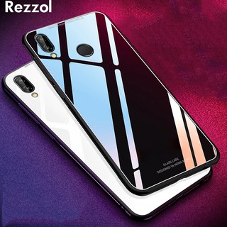 For Xiaomi Redmi Note 7 Redmi 7 Realme 3 Pro iPhone 5.8 6.1 6.5 2018 Case Tempered Glass Silicone Frame Hard Back Cover