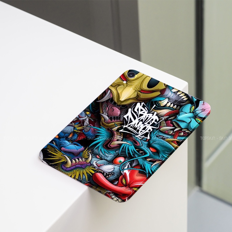 Miếng Dán Skin Ipad - Skin 3M Japan monster sticker  - Có mẫu cho tất cả các dòng Ipad, máy tính bảng