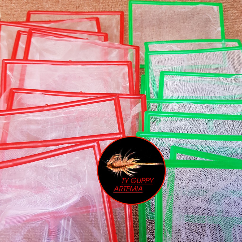 Vợt cá guppy-betta lưới thưa và lưới mịn