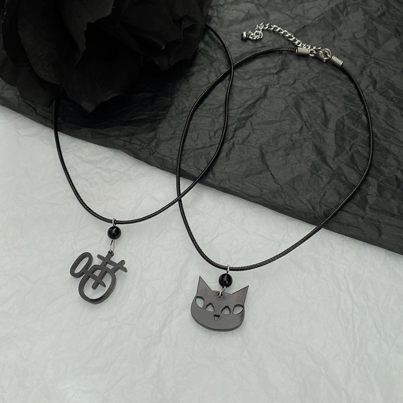 Dây Chuyền Mặt Hình Mèo Dễ Thương Thời Trang Unisex 23584