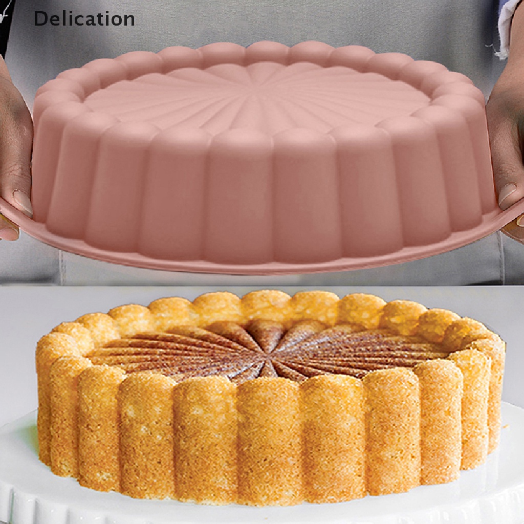 Khuôn Silicone Làm Bánh Hình Tròn Chống Dính Tiện Dụng