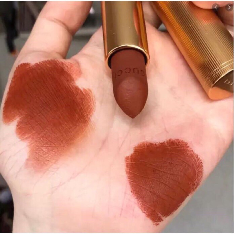 Son Gucci 308 Lucy Dark Orange - Màu Nâu Gạch