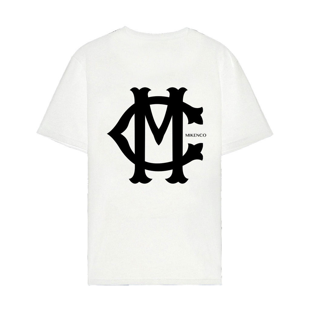 Áo thun tay lỡ Mikenco MC Logo Chữ Lồng MOSSSHOP - Áo phông nam nữ unisex phong cách hàn quốc ulzzang form rộng 65kg