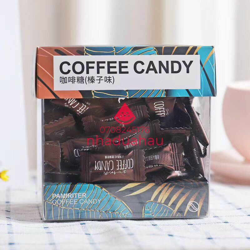 Kẹo cà phê nén / kẹo coffee nén không đường PAMIRITIER Đài Loan chuẩn xịn hộp 70g