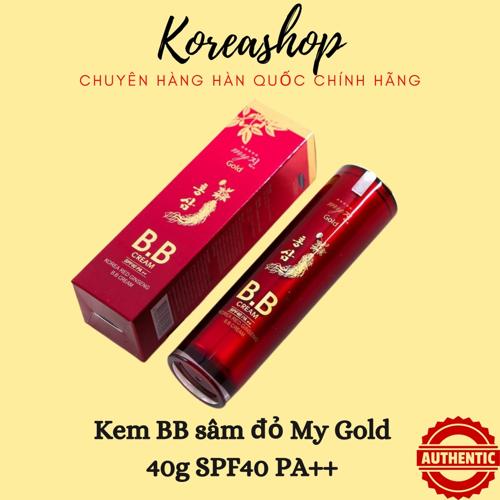 Kem Nền BB Sâm Đỏ My Gold Hàn Quốc - Mang lại lớp nền hoàn hảo, căng mịn