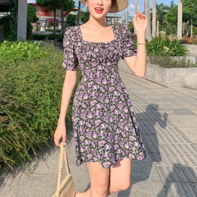 [Mã SKAMA06 giảm 8% tối đa 50K đơn 250K] Đầm FAIRY - Đầm nhún ngực tùng xoè nhẹ