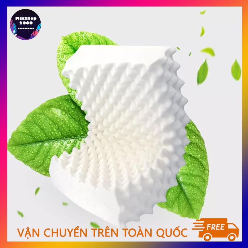 Gối cao su non mặt xù cao cấp KAW, Gối Cao Su Non Chống Đau Cột Sống, Gối Cao Su Dành Cho Người Hay Ngủ Ngáy